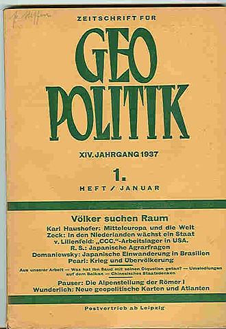 Creación de la Zeitschrift für Geopolitik
