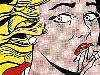 Crying girl- Pop art