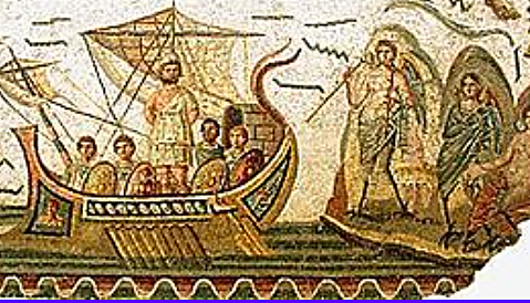 homer composes the odyssy