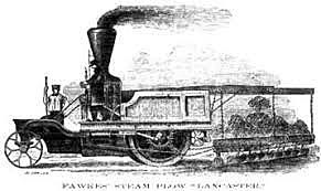 Steam powered plow