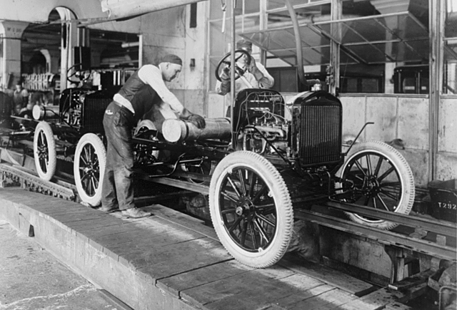 Installation of the first assembly line
