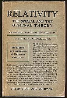 Einstein published his theory of general relativity