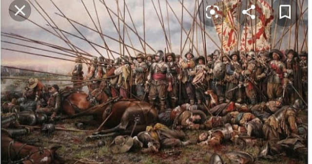 tropes españoles derrotades en la batalla de Rocroi