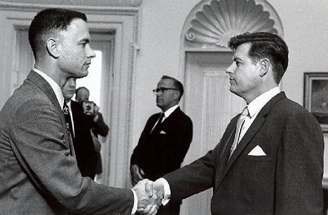 Forrest meets JFK.