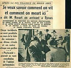 Scandale du décès de Roger ABEL (19 ans)