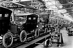 Henry Ford installs the first assembly line