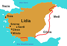 Conquista del regno di Lidia