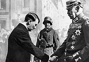 Von Hindenburg appointed Hitler as Chancellor of Germany