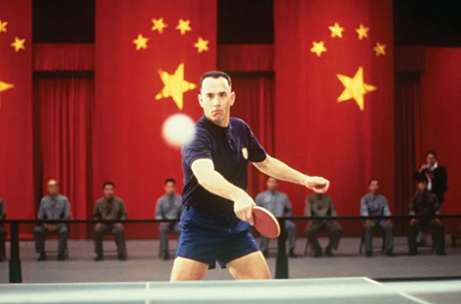 Forrest Competes in Ping-Pong Competition in China