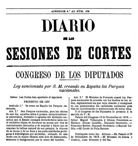 Ley española de Parques Nacionales