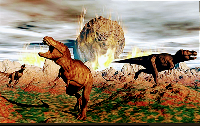 Extinción de los dinosaurios en el cretácico