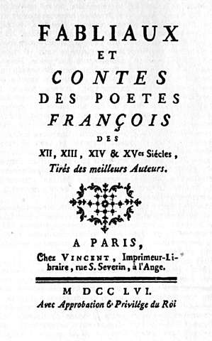 Obras de la Burguesia (LOS FABLIAUX)