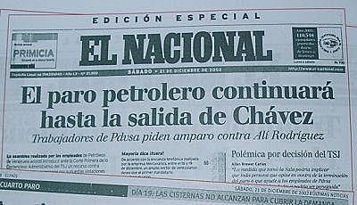 Golpe de Estado y paro petrolero