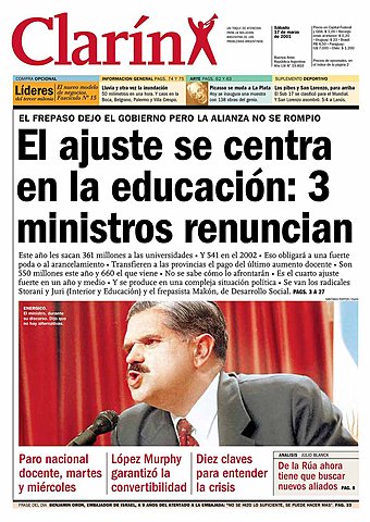 El gobierno de la Alianza