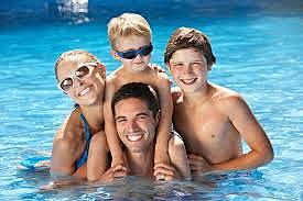 I am going to spend time with my family in the swimming pool