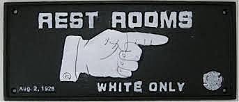 Restroom "White Only"