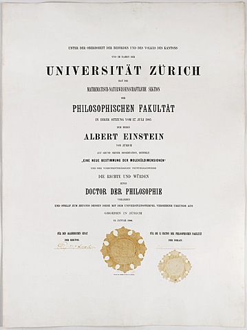 Albert receives his doctorate