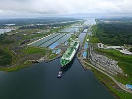 First time open of the Panama canal