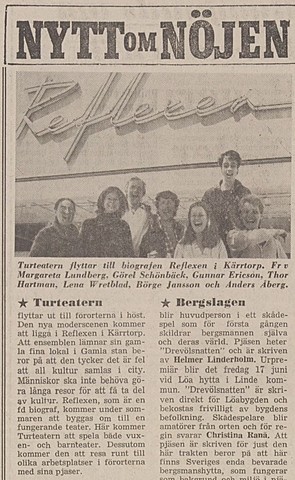 TURteatern flyttar till Kärrtorp...