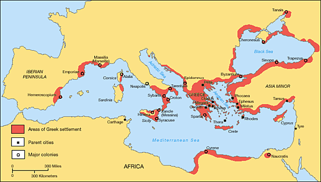 Greek colonization of the Mediterranean and Black Sea (Archaic Period)