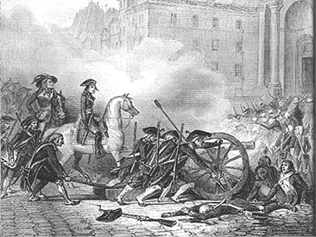 Insurrezione a Parigi repressa da Napoleone Bonaparte