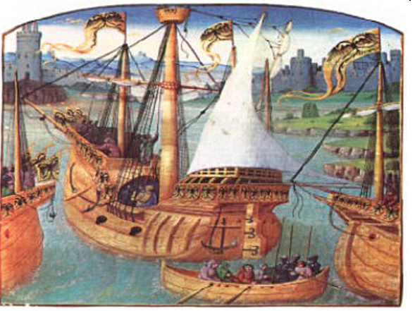 Black Death arrives in England