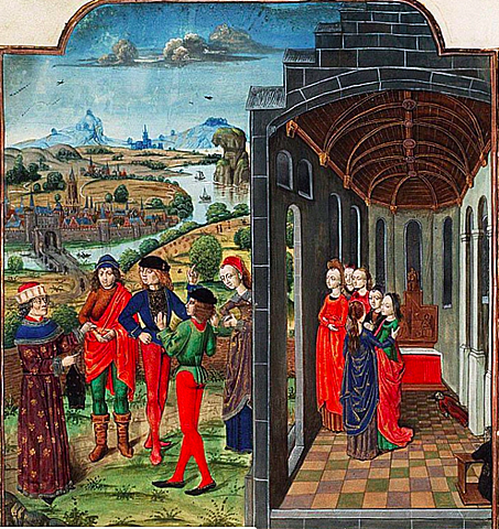 Boccaccio writes about the Black Death