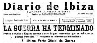 End of the Spanish civil war