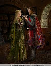King Arthur and his love, Guinevere (Chapter 2).