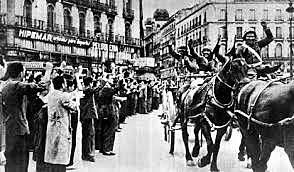 Spanish civil war starts