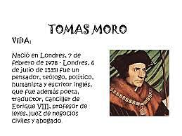 Canciller Ingles "Tomas Moro" (1478-1535)