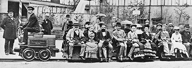 Siemens built the first electric train