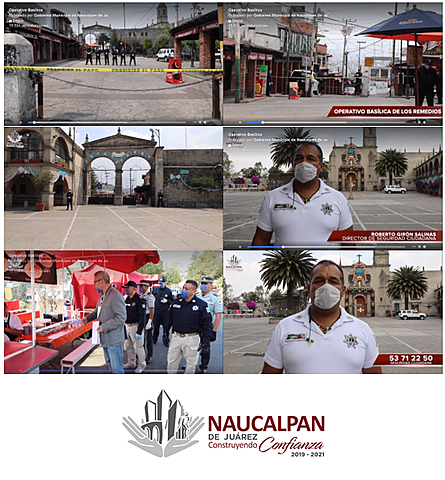 - Medidas de Prevención contra el #Coronavirus #COVID19mx - Operativo Basílica para informar y atender sobre el COVID-19 - Recorrido, revisión de sanitización en la zona comercial entre Toreo y el Mexipuerto