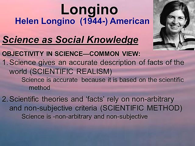 Slide Show - Helen Longino’s Main Ideas