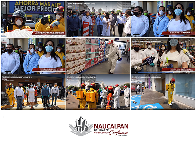 - Elaboración de Liquido Desinfectante para manos. - Jornada de Sanitización de Comercios en el Toreo