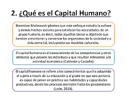 La teoría del capital humano