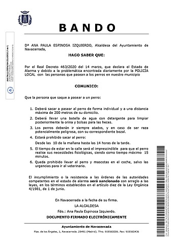 BANDO PASEO DE PERROS