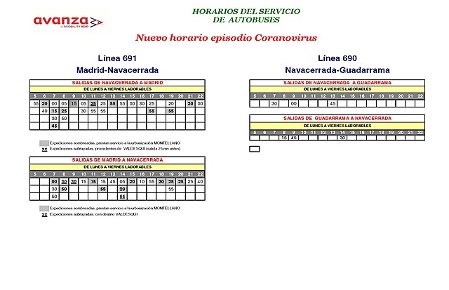 SERVICIOS DE AUTOBUSES