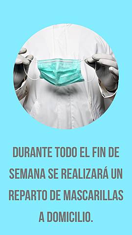 REPARTO DE MASCARILLAS A DOMICILIO
