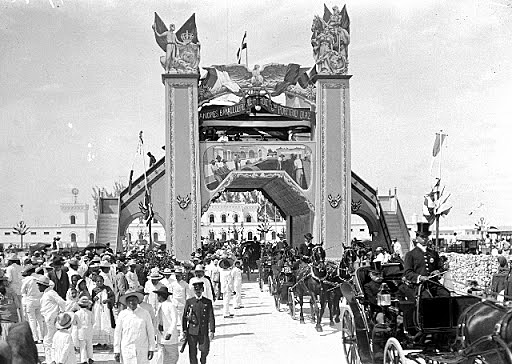 Entrada triunfante de Porfirio Diaz