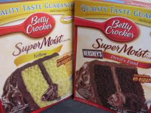 Cake mix invented.