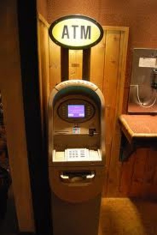 •The ATM invented