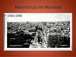 Reconstrucción nacional 1917-1940