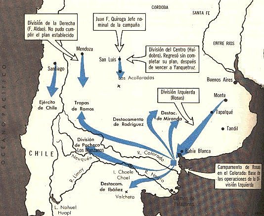 campaña del desierto liderada por rosas