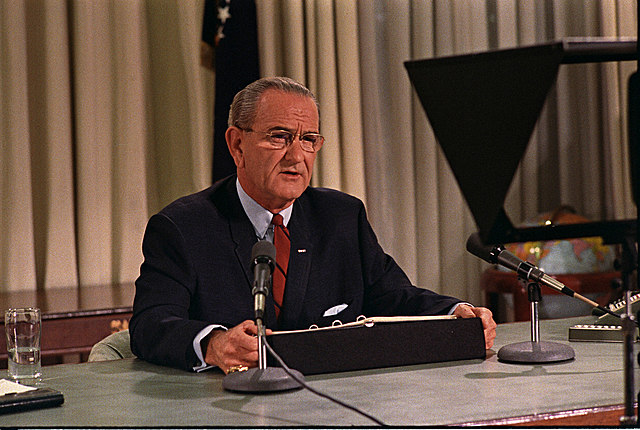 LBJ announcement to not seek re-election