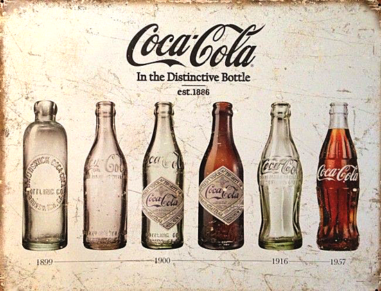 Coca-cola's first bottles 1892-1894