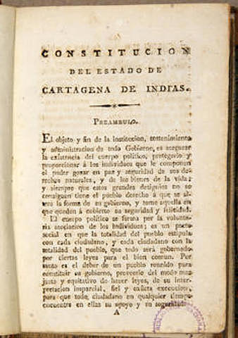 Constitución de cartagena de Indias