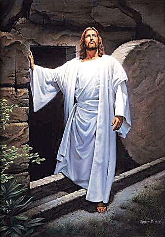 Jesus rises from the dead and appears to people as risen Lord