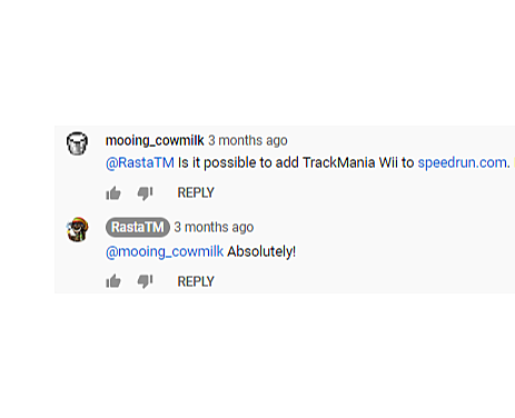 TrackMania Wii added to speedrun.com