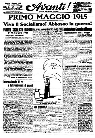 Mussolini Kicked out of Socialist Party for Pro-Nationalistic Sentiments Regarding WWI